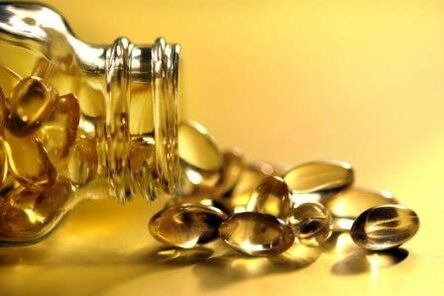 Fles met vitamines om de potentie te vergroten